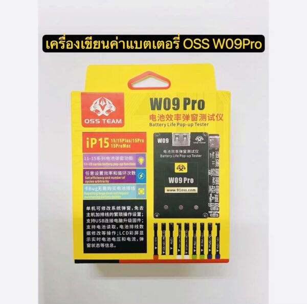 เครื่องเขียนค่าแบต W09PRO