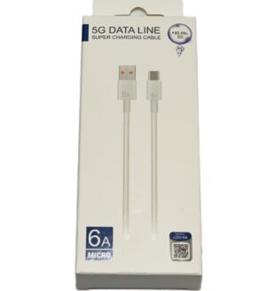 สายชาร์จ micro usb 6a กล่องขาว