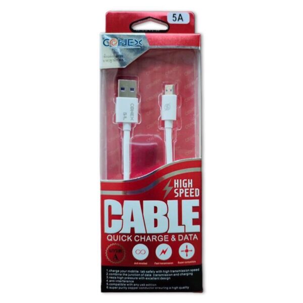 สายชาร์จMicro 5A Connex กล่องแดง