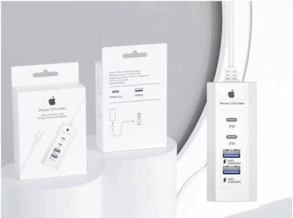 Socket Adapter 20W 2-Type-C 2