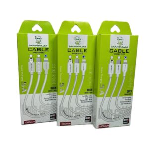 S__3121165 สายชาร์จMaxmum 5A 1000Mm. เขียว เทา