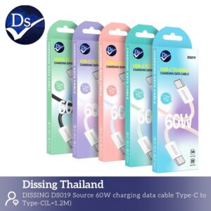 สายชาร์จ usbc to c 60w ขาว ip15